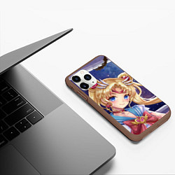 Чехол iPhone 11 Pro матовый SAILOR MOON, цвет: 3D-коричневый — фото 2