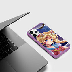 Чехол iPhone 11 Pro матовый SAILOR MOON, цвет: 3D-фиолетовый — фото 2