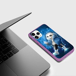 Чехол iPhone 11 Pro матовый UNDERTALE, цвет: 3D-фиолетовый — фото 2