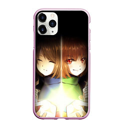 Чехол iPhone 11 Pro матовый UNDERTALE, цвет: 3D-розовый