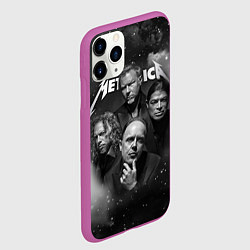 Чехол iPhone 11 Pro матовый Metallica, цвет: 3D-фиолетовый — фото 2