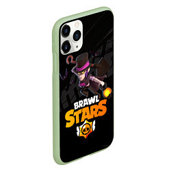 Чехол iPhone 11 Pro матовый Brawl stars Mortis Мортис, цвет: 3D-салатовый — фото 2