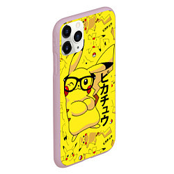 Чехол iPhone 11 Pro матовый ПИКАЧУ, цвет: 3D-розовый — фото 2