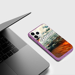 Чехол iPhone 11 Pro матовый Sabaton, цвет: 3D-фиолетовый — фото 2