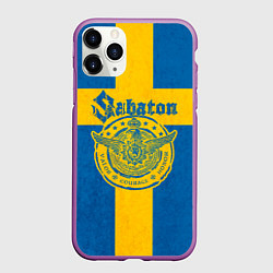 Чехол iPhone 11 Pro матовый Sabaton, цвет: 3D-фиолетовый