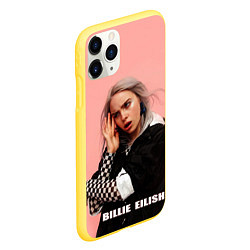 Чехол iPhone 11 Pro матовый Billie Eilish, цвет: 3D-желтый — фото 2