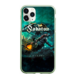 Чехол iPhone 11 Pro матовый Sabaton, цвет: 3D-салатовый