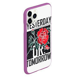 Чехол iPhone 11 Pro матовый Off-White: Yesterday, цвет: 3D-фиолетовый — фото 2