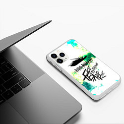 Чехол iPhone 11 Pro матовый Papa Roach, цвет: 3D-белый — фото 2