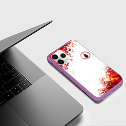 Чехол iPhone 11 Pro матовый Thousand Foot Krutch, цвет: 3D-фиолетовый — фото 2