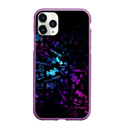 Чехол iPhone 11 Pro матовый MARSMELLO, цвет: 3D-фиолетовый