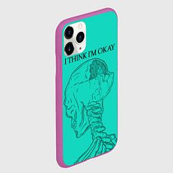 Чехол iPhone 11 Pro матовый I think Im okay, цвет: 3D-фиолетовый — фото 2