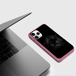 Чехол iPhone 11 Pro матовый Пантера, цвет: 3D-малиновый — фото 2