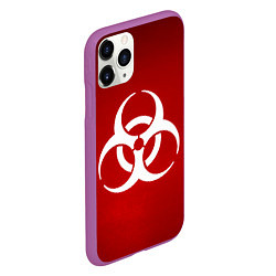 Чехол iPhone 11 Pro матовый Plague Inc, цвет: 3D-фиолетовый — фото 2