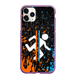 Чехол iPhone 11 Pro матовый PORTAL 2, цвет: 3D-фиолетовый