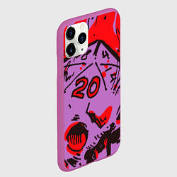 Чехол iPhone 11 Pro матовый Критический бросок, цвет: 3D-фиолетовый — фото 2