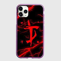 Чехол iPhone 11 Pro матовый DOOM ETERNAL, цвет: 3D-фиолетовый