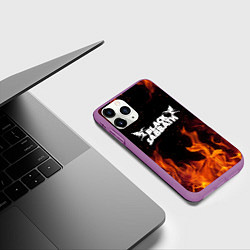 Чехол iPhone 11 Pro матовый Black Sabbath, цвет: 3D-фиолетовый — фото 2