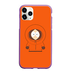Чехол iPhone 11 Pro матовый ЮЖНЫЙ ПАРК, цвет: 3D-фиолетовый