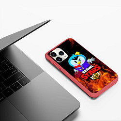 Чехол iPhone 11 Pro матовый BRAWL STARS MRP, цвет: 3D-красный — фото 2