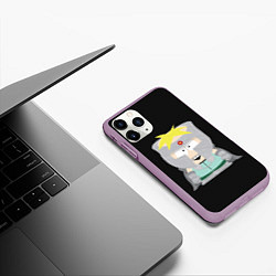 Чехол iPhone 11 Pro матовый Batters, цвет: 3D-сиреневый — фото 2