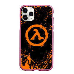 Чехол iPhone 11 Pro матовый HALF-LIFE, цвет: 3D-малиновый