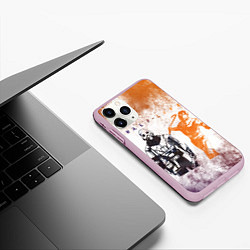 Чехол iPhone 11 Pro матовый Half life attack, цвет: 3D-розовый — фото 2