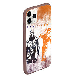 Чехол iPhone 11 Pro матовый Half life attack, цвет: 3D-коричневый — фото 2