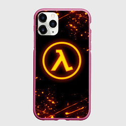 Чехол iPhone 11 Pro матовый HALF-LIFE 3, цвет: 3D-малиновый