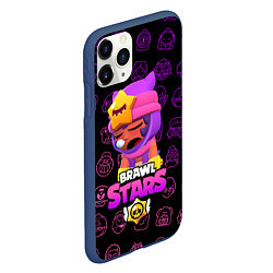 Чехол iPhone 11 Pro матовый Brawl Stars SANDY, цвет: 3D-тёмно-синий — фото 2