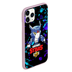 Чехол iPhone 11 Pro матовый BRAWL STARS MECHA CROW, цвет: 3D-розовый — фото 2