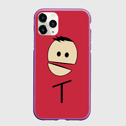 Чехол iPhone 11 Pro матовый South Park Терренс Косплей, цвет: 3D-фиолетовый