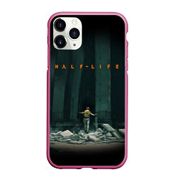 Чехол iPhone 11 Pro матовый HALF-LIFE, цвет: 3D-малиновый