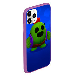 Чехол iPhone 11 Pro матовый BRAWL STARS, цвет: 3D-фиолетовый — фото 2