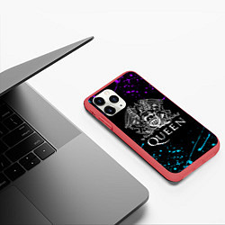 Чехол iPhone 11 Pro матовый QUEEN, цвет: 3D-красный — фото 2