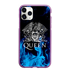 Чехол iPhone 11 Pro матовый QUEEN, цвет: 3D-фиолетовый