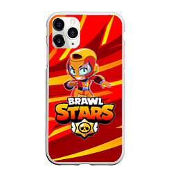 Чехол iPhone 11 Pro матовый BRAWL STARS MAX, цвет: 3D-белый