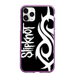 Чехол iPhone 11 Pro матовый Slipknot 6, цвет: 3D-фиолетовый