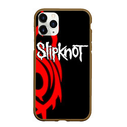 Чехол iPhone 11 Pro матовый Slipknot 7, цвет: 3D-коричневый