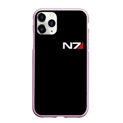 Чехол iPhone 11 Pro матовый MASS EFFECT N7, цвет: 3D-розовый