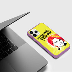 Чехол iPhone 11 Pro матовый My Chemical Romance, цвет: 3D-фиолетовый — фото 2