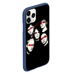 Чехол iPhone 11 Pro матовый My Chemical Romance, цвет: 3D-тёмно-синий — фото 2