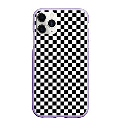 Чехол iPhone 11 Pro матовый Шахматка мелкая