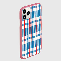Чехол iPhone 11 Pro матовый Текстура Сумка Челнока, цвет: 3D-малиновый — фото 2