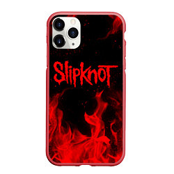 Чехол iPhone 11 Pro матовый SLIPKNOT, цвет: 3D-красный