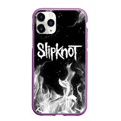 Чехол iPhone 11 Pro матовый SLIPKNOT, цвет: 3D-фиолетовый