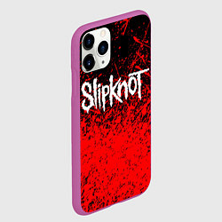 Чехол iPhone 11 Pro матовый SLIPKNOT, цвет: 3D-фиолетовый — фото 2