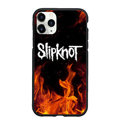 Чехол iPhone 11 Pro матовый SLIPKNOT, цвет: 3D-черный