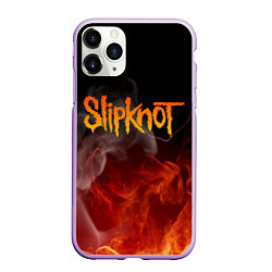 Чехол iPhone 11 Pro матовый SLIPKNOT, цвет: 3D-сиреневый