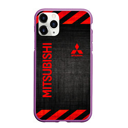 Чехол iPhone 11 Pro матовый MITSUBISHI, цвет: 3D-фиолетовый